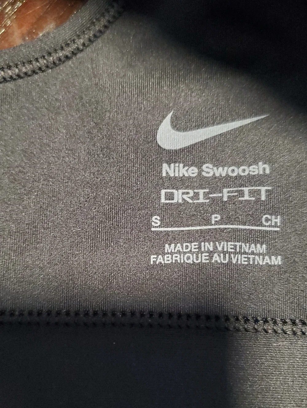 Nike Black Racerback Sports Bra with White Swoosh